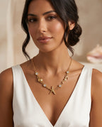 Collier Étoile de Mer & Hippocampe Doré — Collection Océan ZORVAE