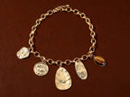 Collier Chaîne Grosse Maille — Médailles & Œil Protecteur | Collection Martelée
